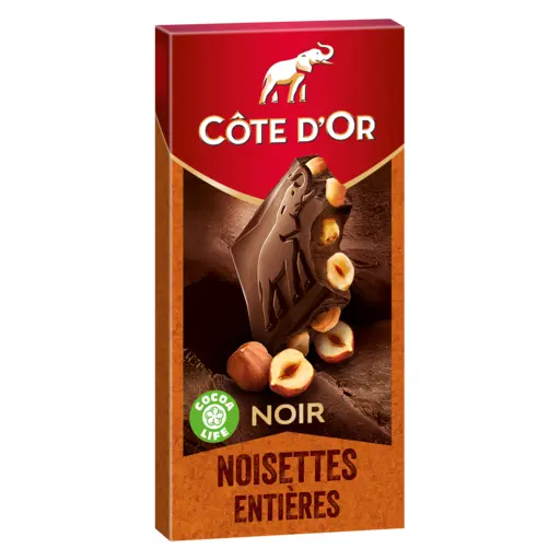 Cote d'or Dark Chocolate & Whole Hazelnuts 180g