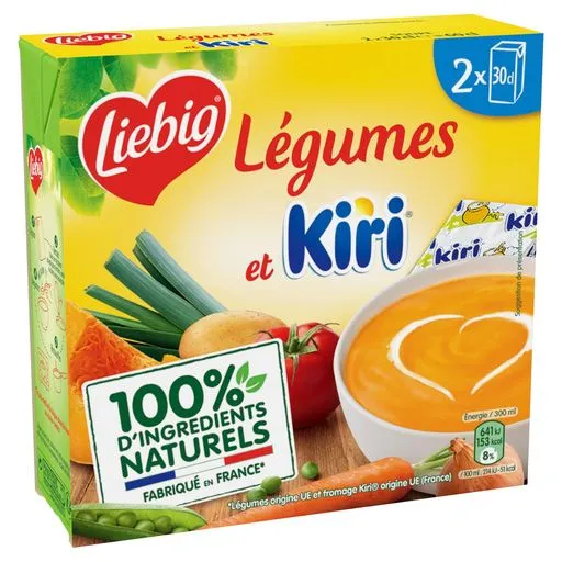 Liebig Vegetable Soup with Kiri cheese 2x30cl