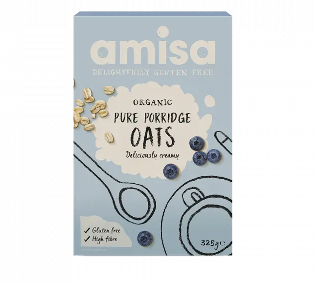 Amisa Organic Pure Porridge Oats 325g
