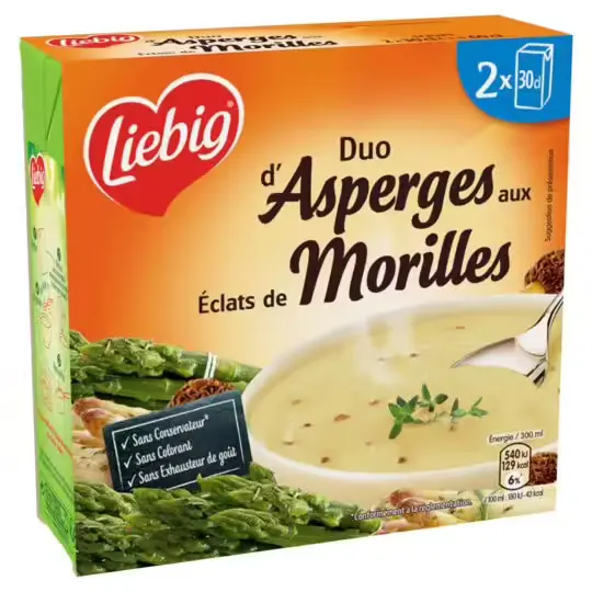 Liebig Asparagus Soup with Morel mushrooms 2x30cl