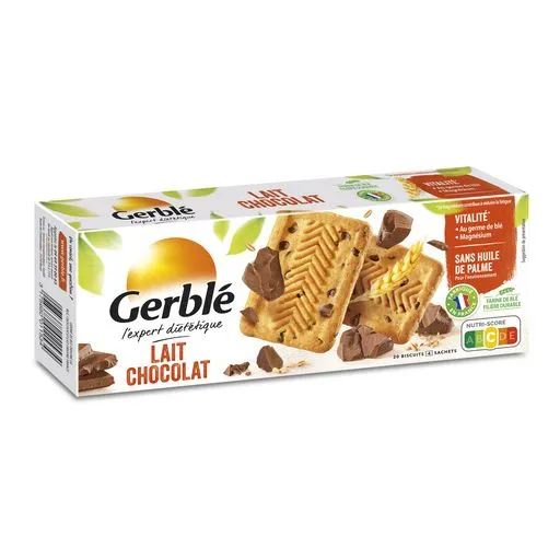 Gerble chocolate & milk biscuits 230g