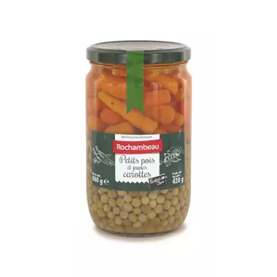 Rochambeau Extra fine Peas & Young Carrots 660g