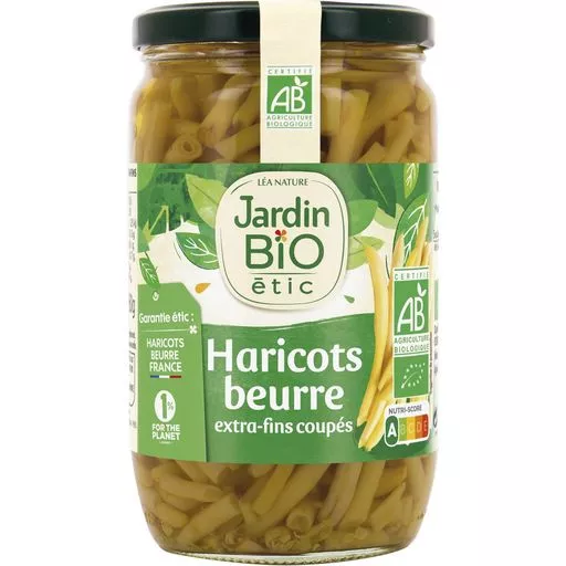 Jardin Bio Organic Extra thin Butter beans 660g