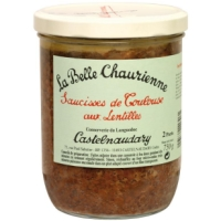 La Belle Chaurienne Toulouse's Sausages with lentils 750g