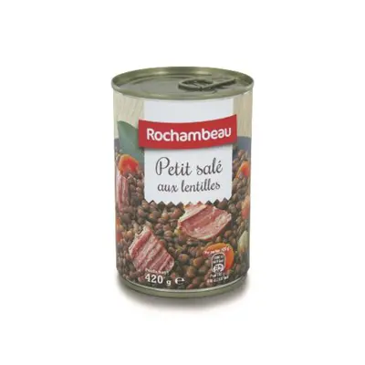 Rochambeau Petit Sale (pork) with lentils 420g