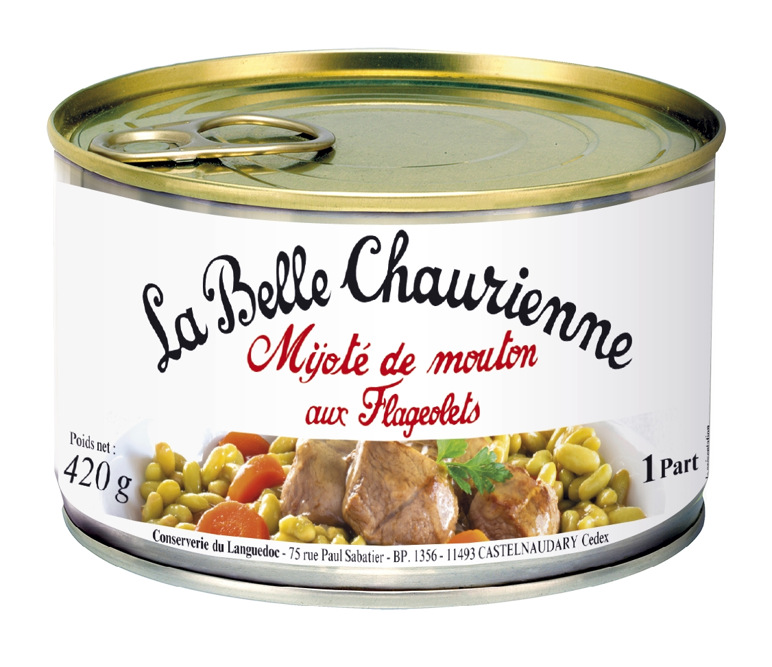 La Belle Chaurienne Sheep Stewed with flageolets 420g
