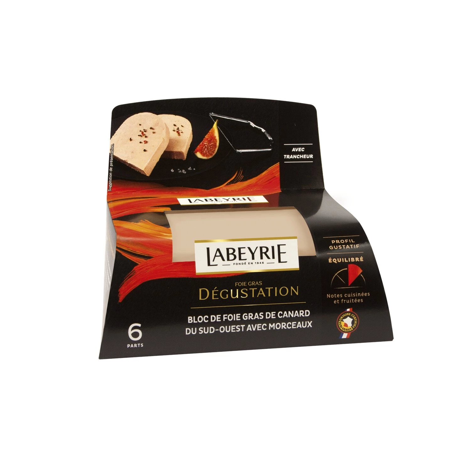 Labeyrie Duck foie gras bloc with chunks 200g