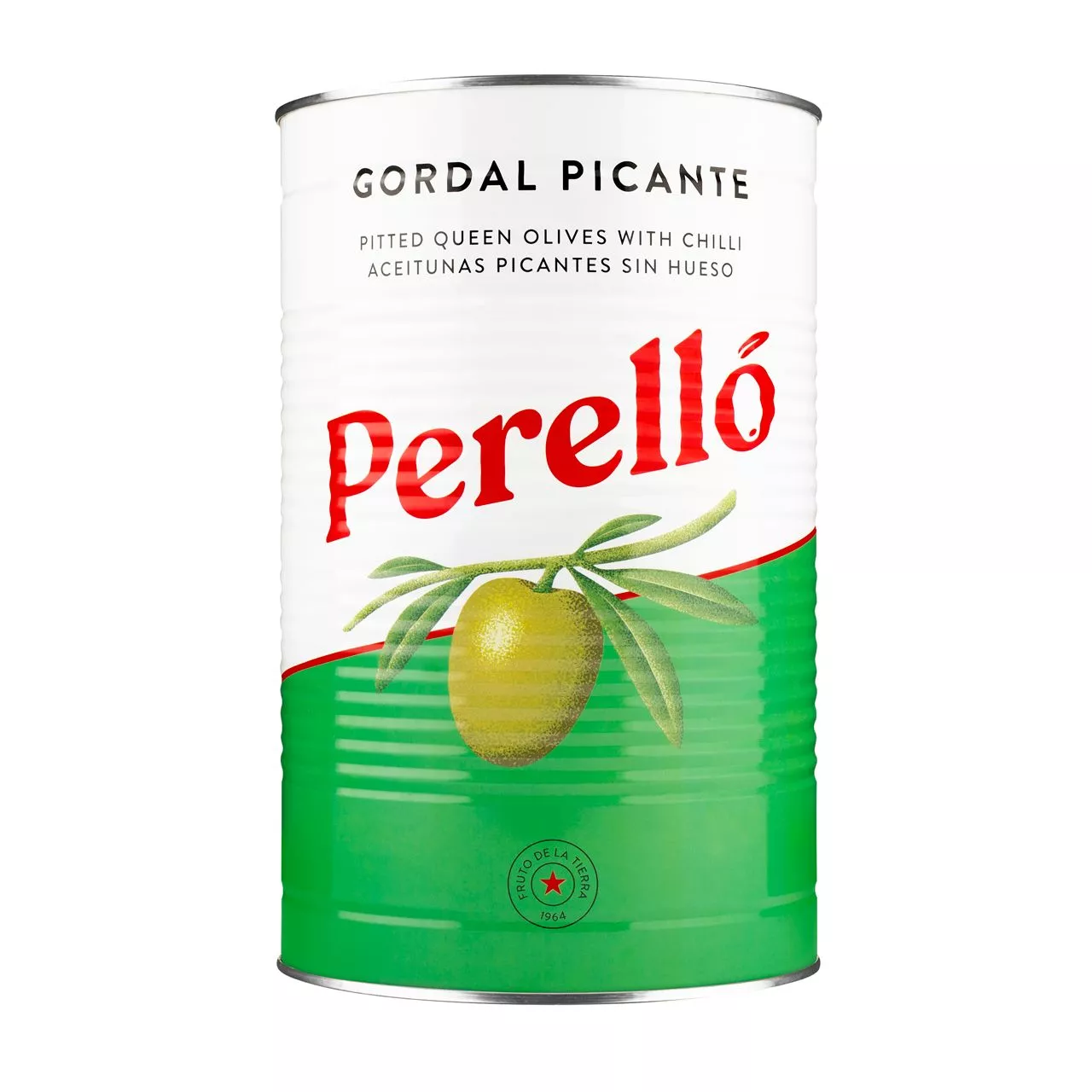 Perello Gordal pitted olives tin 150g