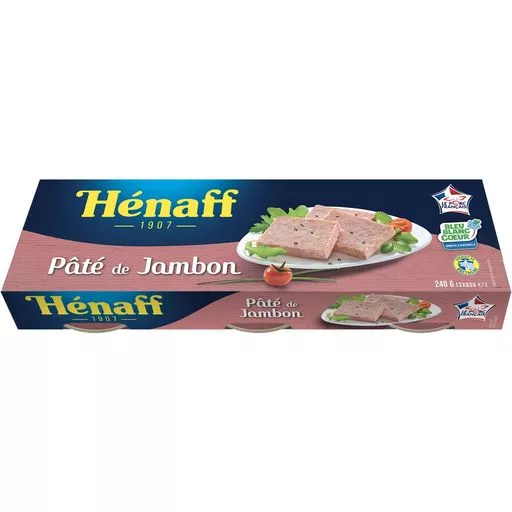 Henaff Ham Pate 3x80g