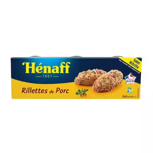 Henaff Porc Rillettes 3x78g