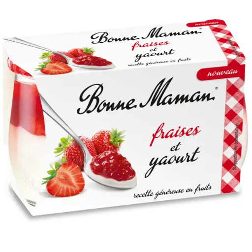 Bonne Maman Strawberry Yogurt 2x125g