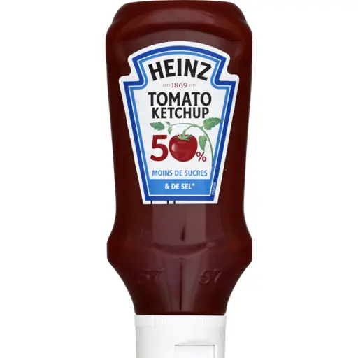 Heinz Tomato Ketchup light top down 435g