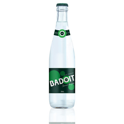 Badoit sparkling mineral water glass bottle 50cl
