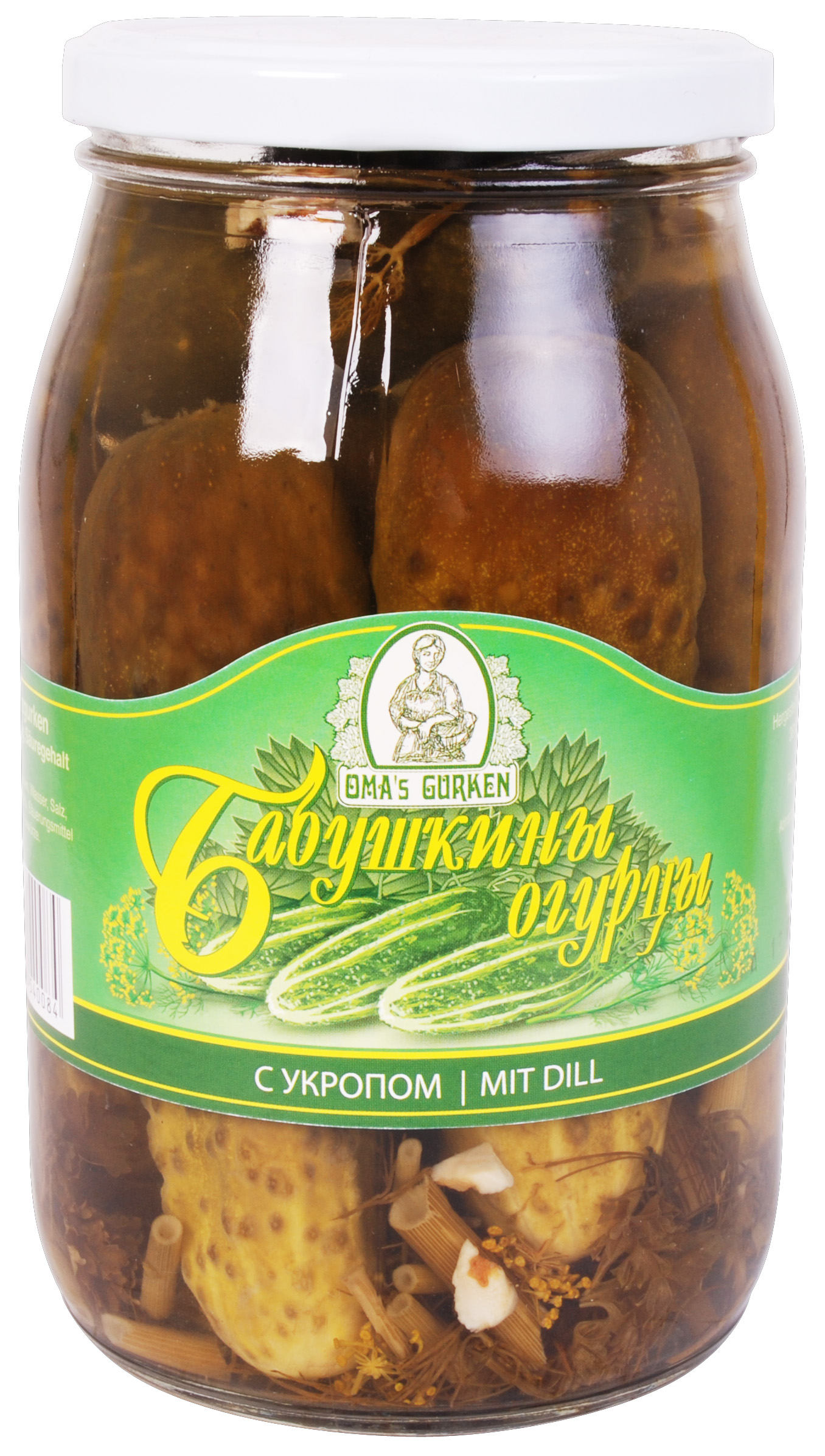 Omas Gurken Cucumbers "Babushkiny" with dill 900ml