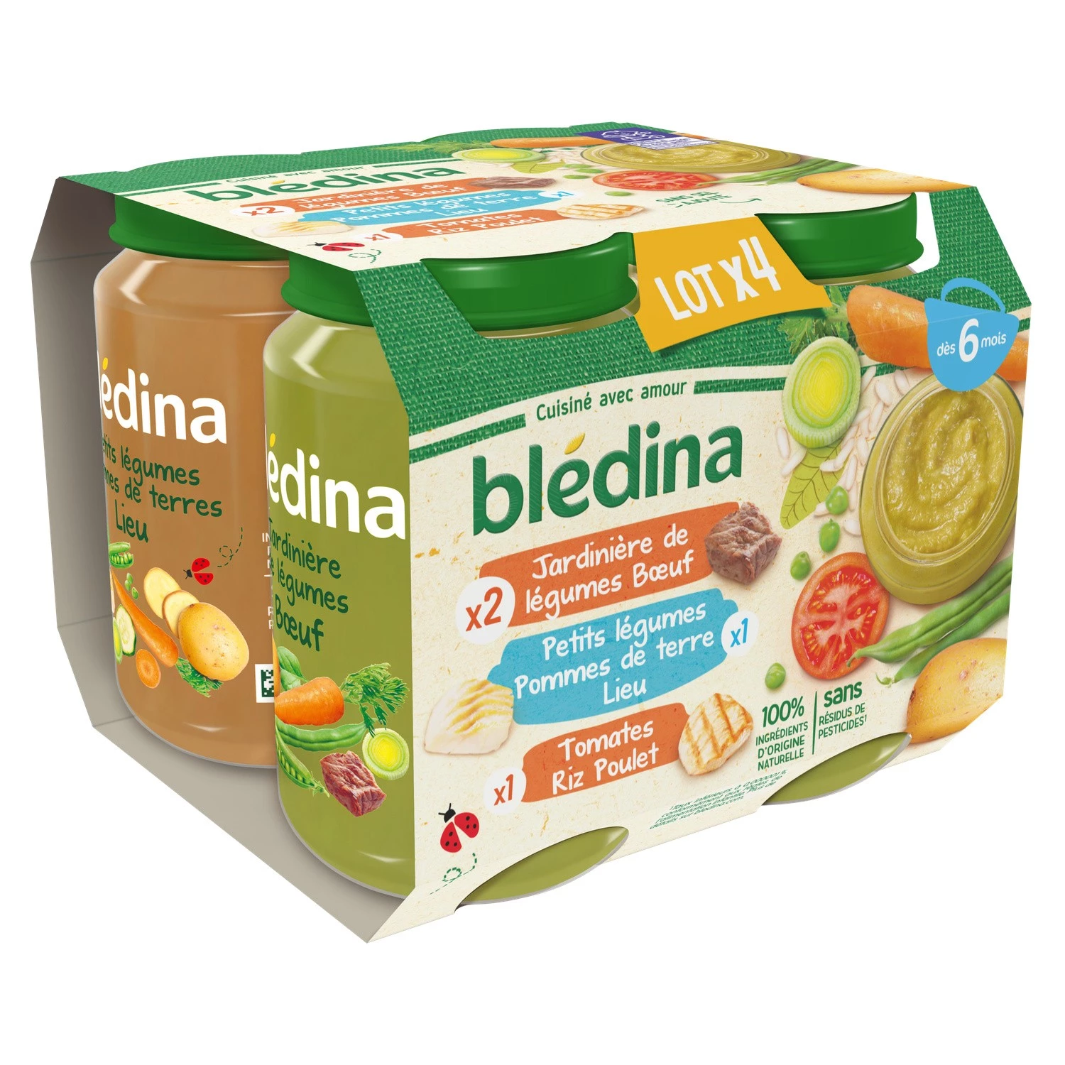 Bledina Repas bébé dès 12 mois légumes du potager et pommes de