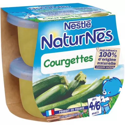 Nestle Naturnes Courgettes 2x130g from 4 months