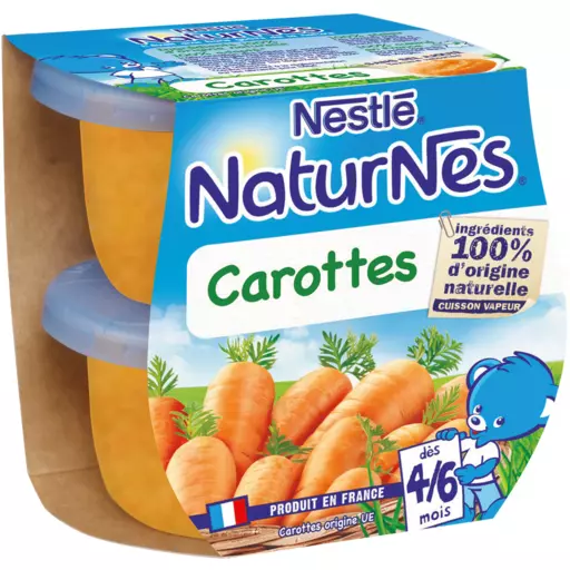 Nestle Naturnes Carrots 2x130g from 4 months