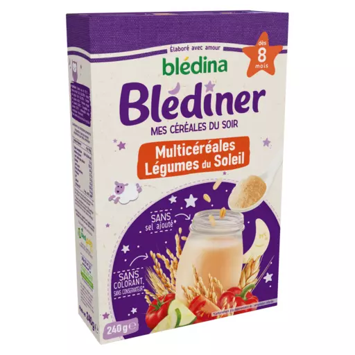 Bledina Blediner Multi-cereals & Sunshine Vegetable from 8 months 240g