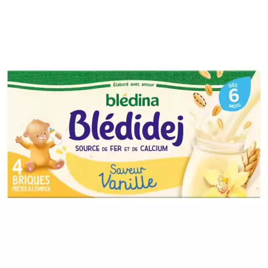 Bledina Bledidej Vanilla flavor 4x250ml from 6 months