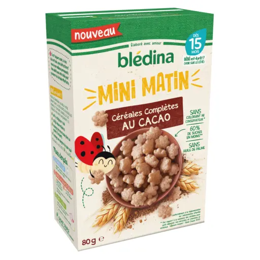 Bledina Mini Matin Cocoa Whole Grains from 15 months 70g