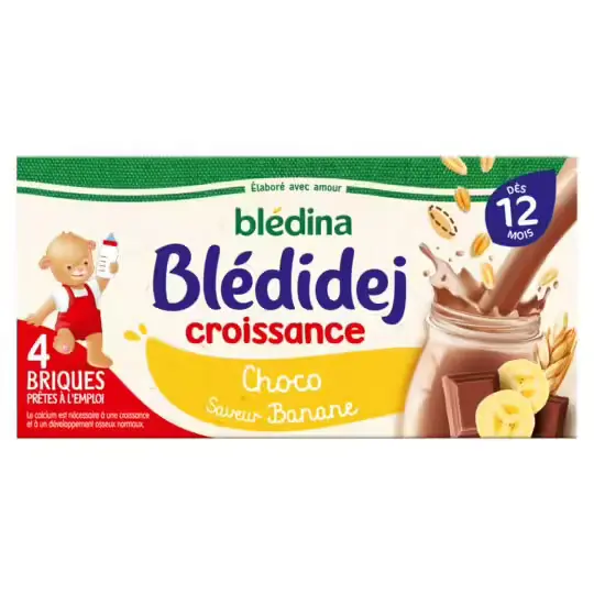 Blédidej céréales cacao - dès 6 mois, Blédina (4 x 250 ml)