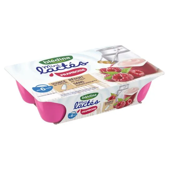 Bledina Mini Lactes Raspberry yogurt 6x55g from 6 months 330g