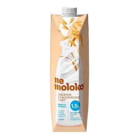 NeMoloko Classic Oatmeal light drink with vitamines 1.5% 1L