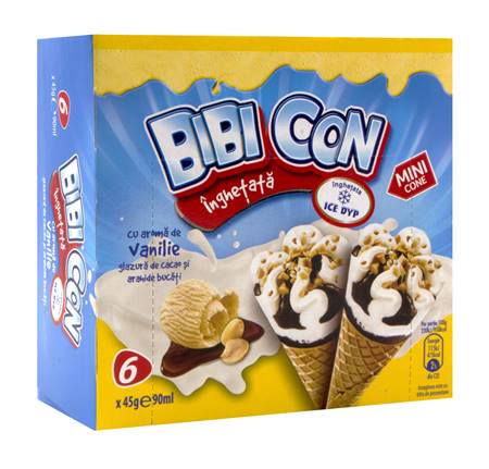 Bibi Con Vanilla Ice cream in the waffle cone 6x90ml