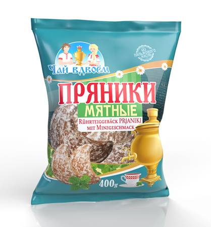 Tea for two Pryaniki Gingerbread with Mint 400g