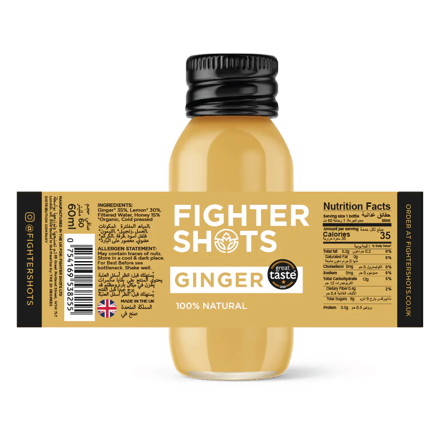 Fighter Shots Ginger Mix x5