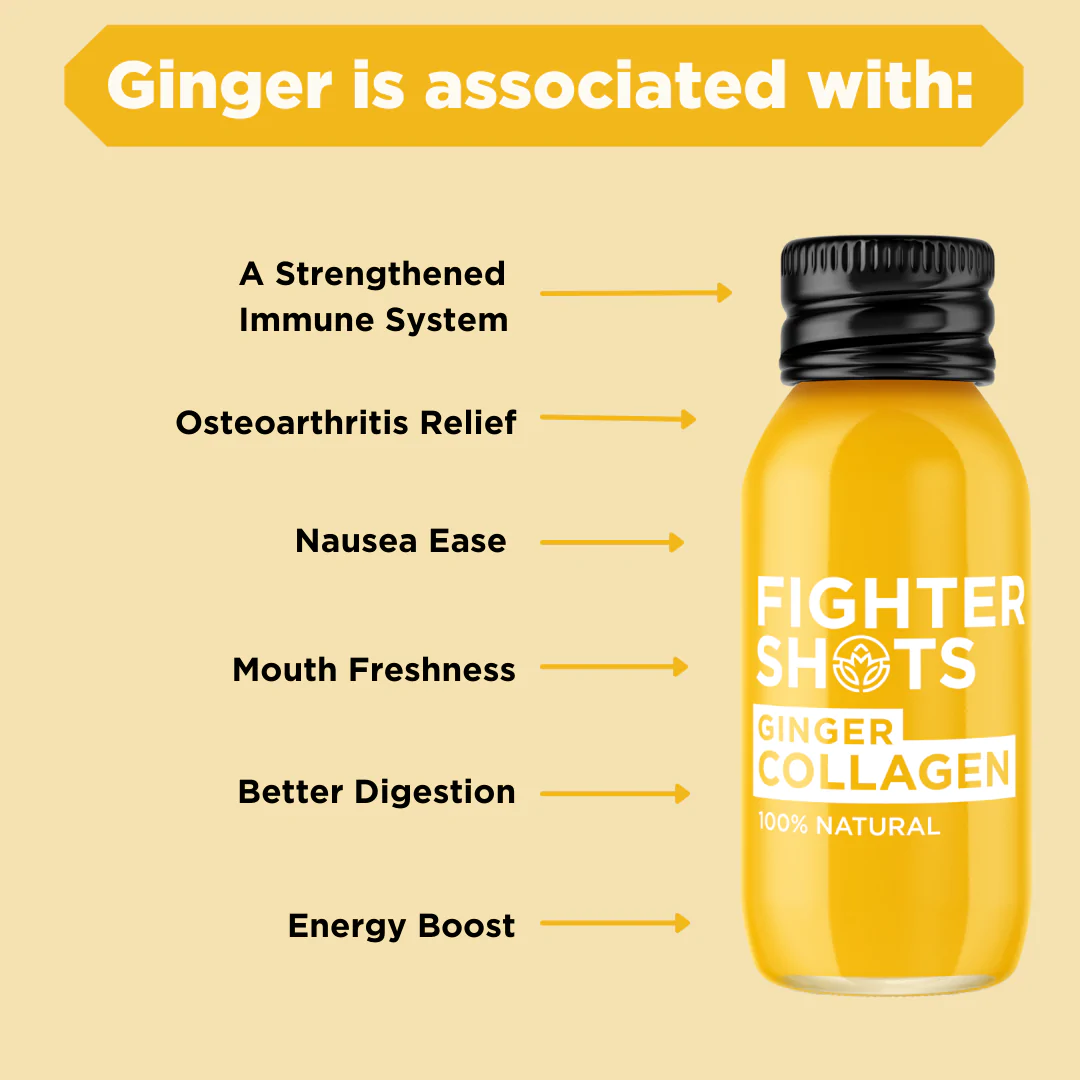 ⇒ Fighter Shots Ginger & Collagen Shot • EuropaFoodXB • Buy food online  from Europe • Best price
