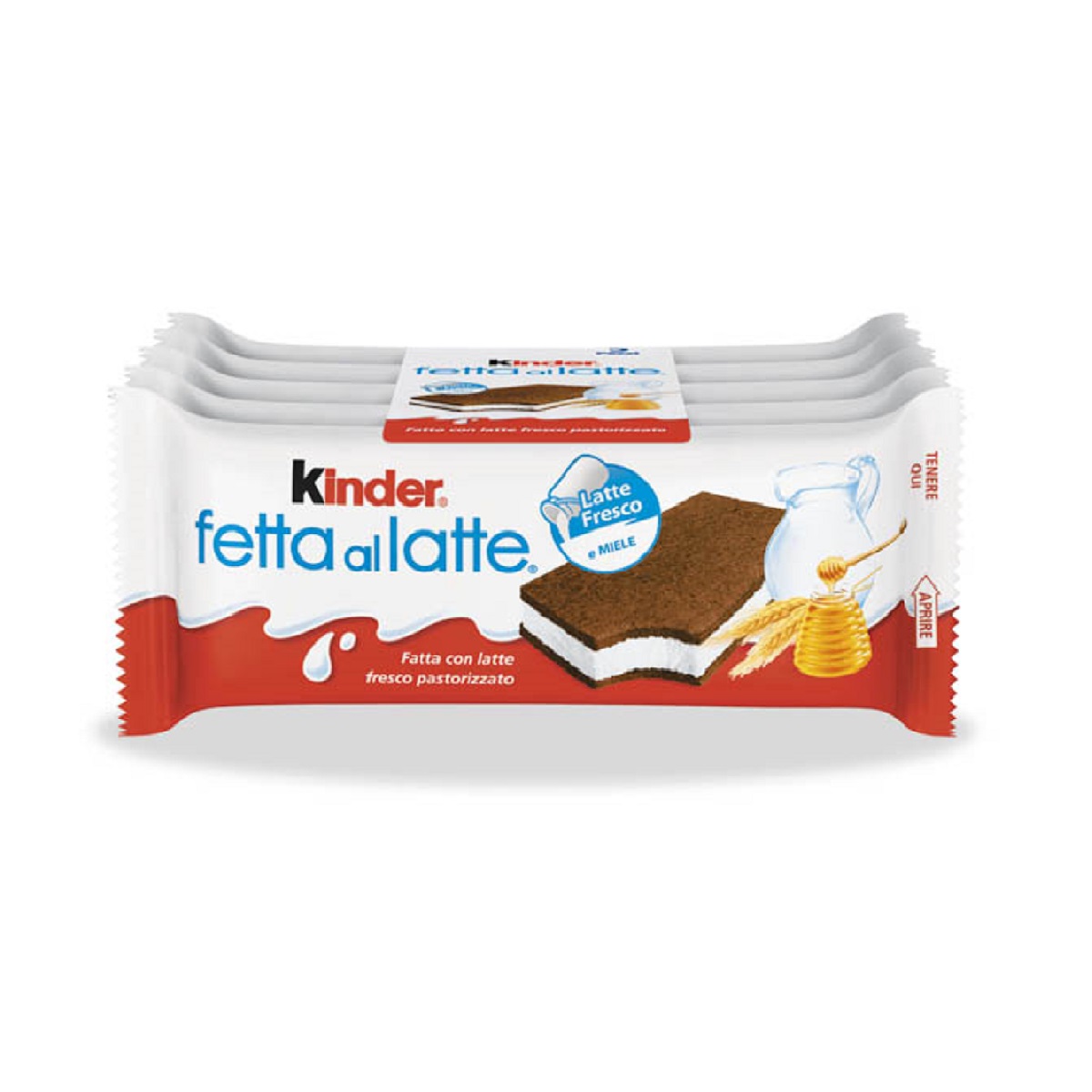 Ferrero Kinder Fetta al Latte x5 140g