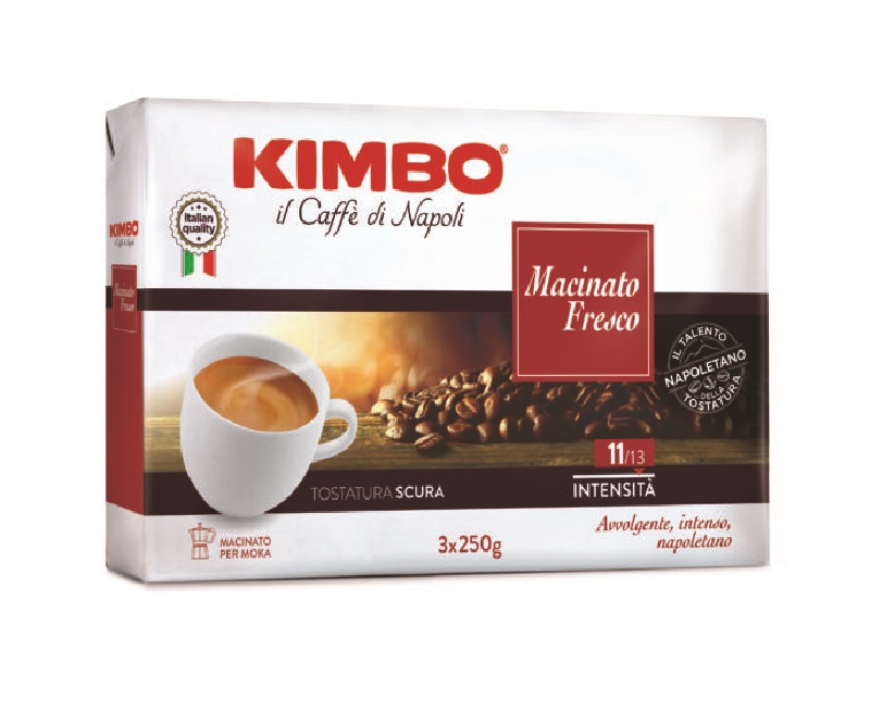 Kimbo Macinato Fresco Coffee 3x250g