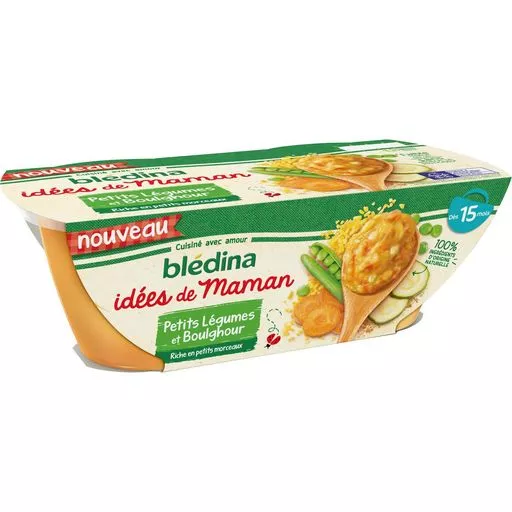 Bledina Idee de Maman Vegetabels & Bulgur 2x200g From 15 Months