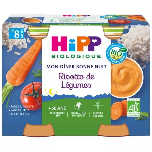 Hipp Vegetables Risotto 2x190g from 8 months ORGANIC