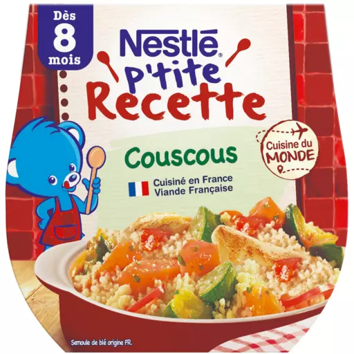 Nestle P'tite recette Couscous 2x200g from 8 months