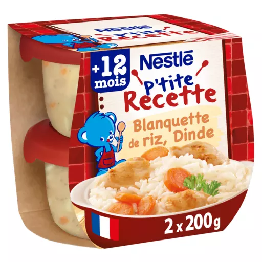 NESTLE NATURNES Petits Pots Bébé Carottes, Pommes de terre, Dinde