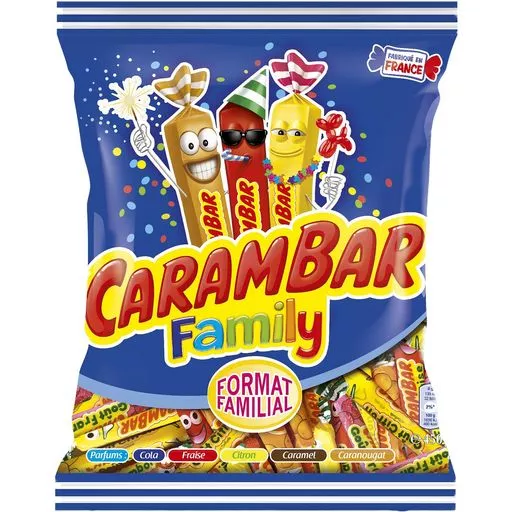 Cadbury Carambar Mix Flavoured candies 450g