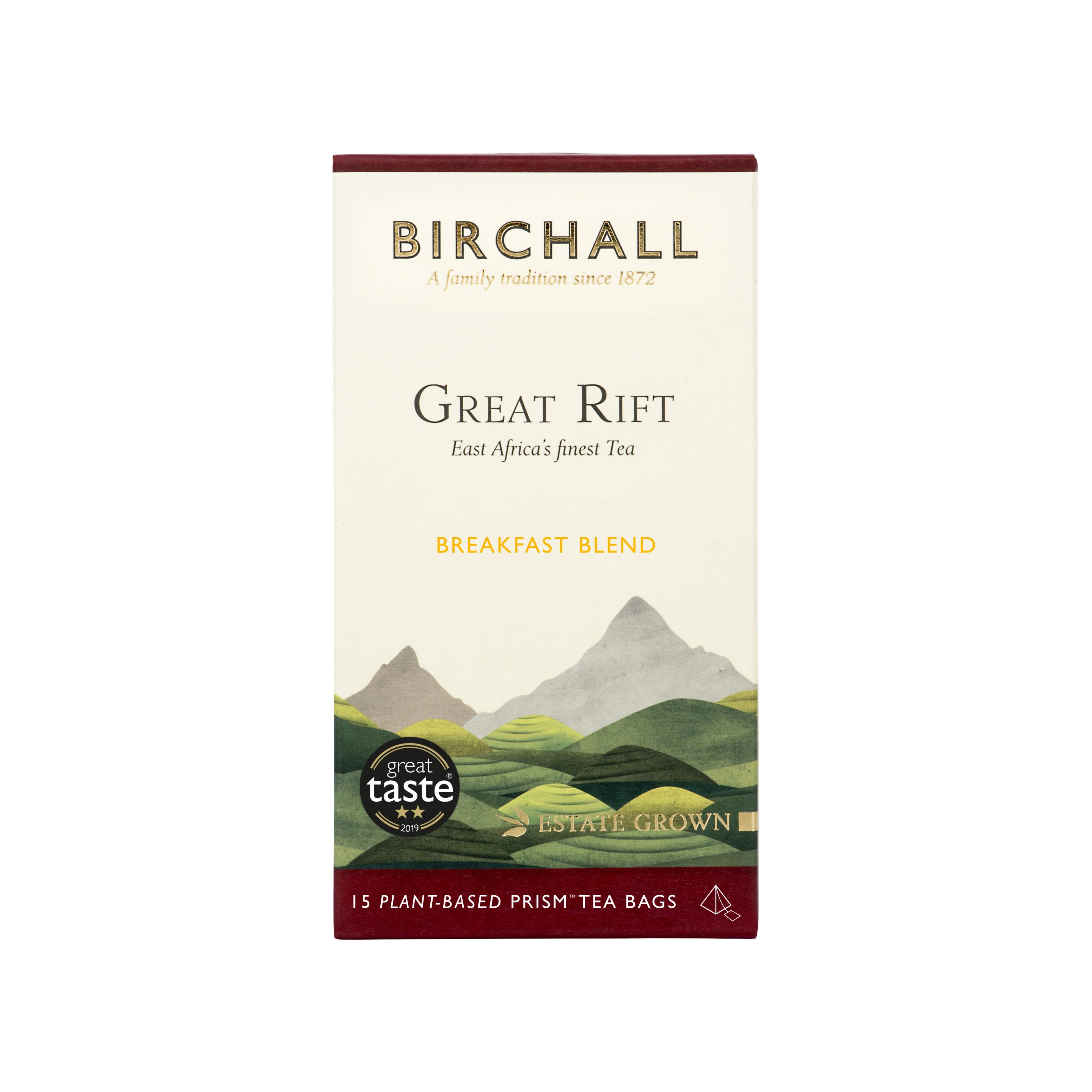 Birchall Great Rift Breakfast Blend 15 Plant-Based Prism Tea Bags