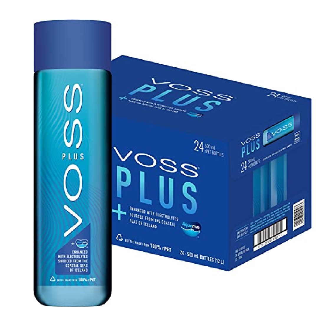 VOSS Plus Still Plastic Bottle 24x500ml