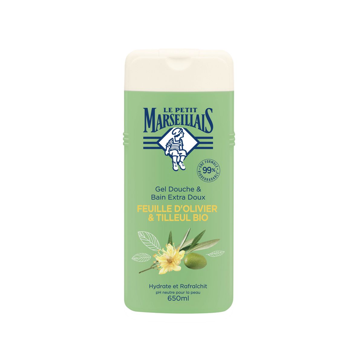 Le Petit Marseillais Shower gel & bath Olive tree & Basswood 650ml