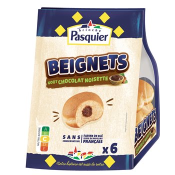 Pasquier chocolate and hazelnut beignets x6 270g
