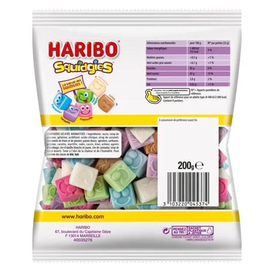 Haribo Bonbons squidgies 200g