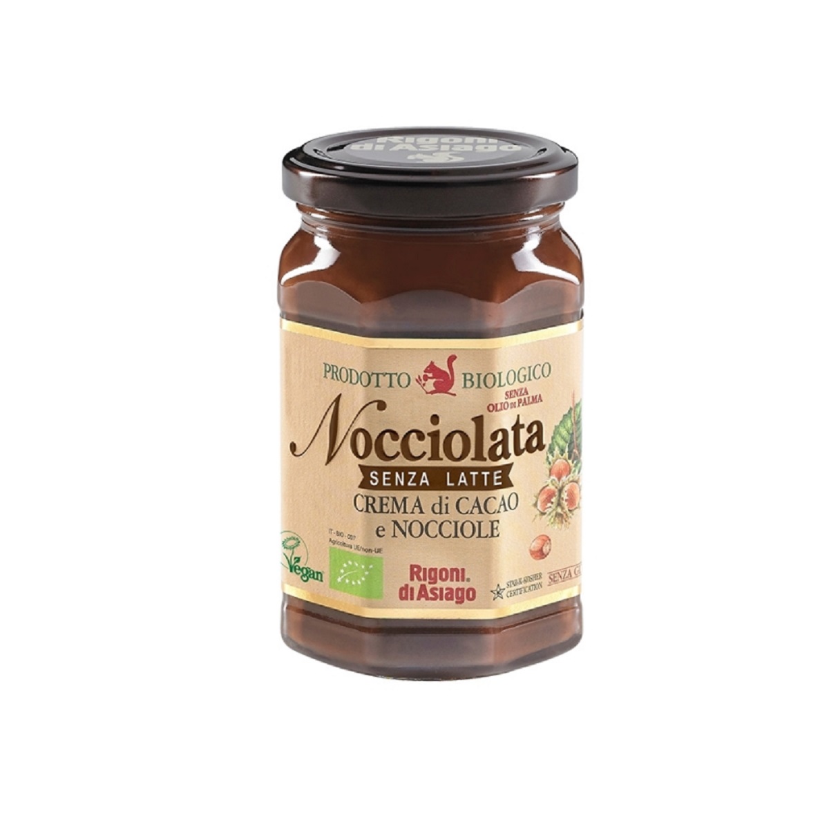Rigoni di Asiago Nocciolata Organic Hazelnut & Cocoa spread Cream GF DF 275g