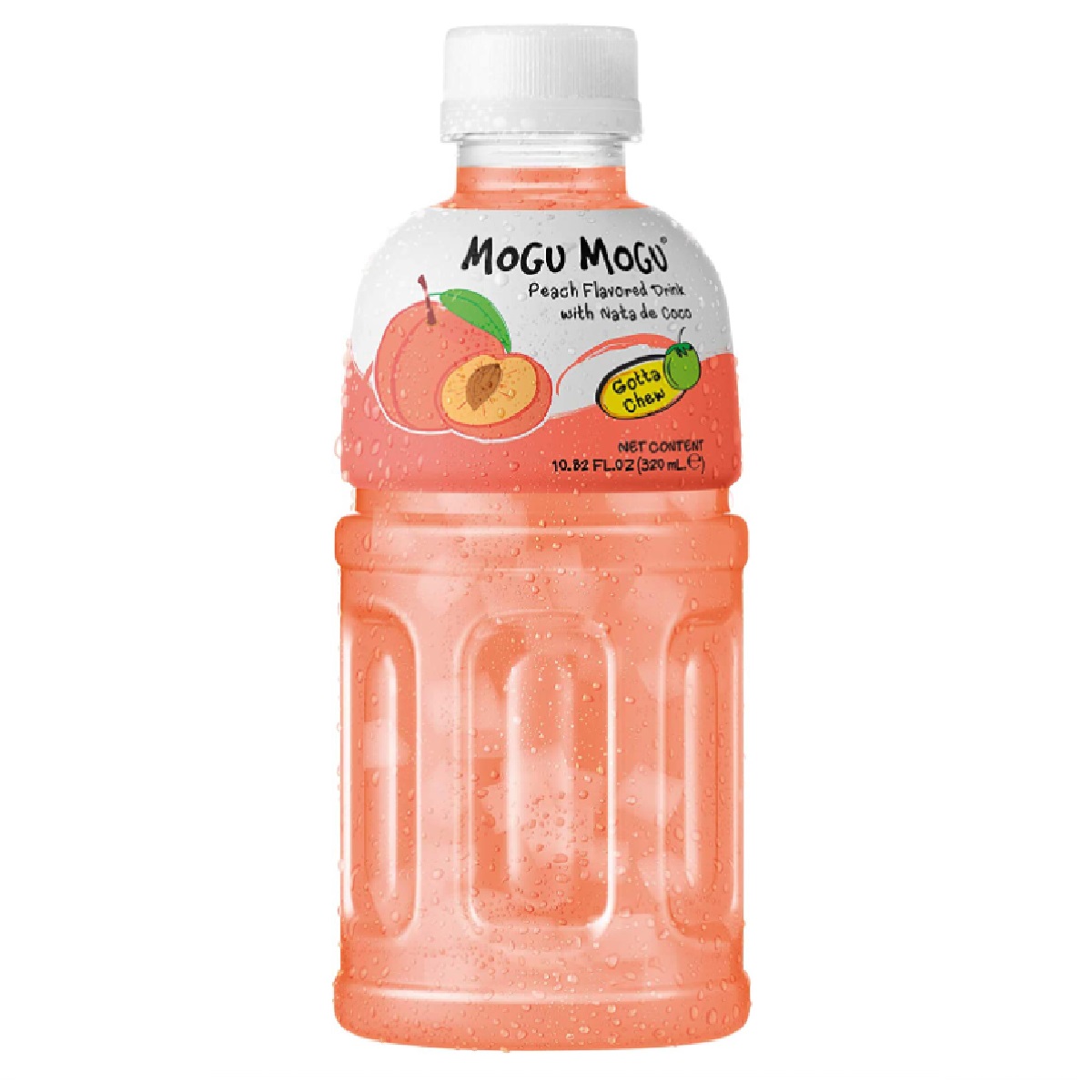 Mogu Mogu Peach Flavored Drink with Nata de Coco 320ml