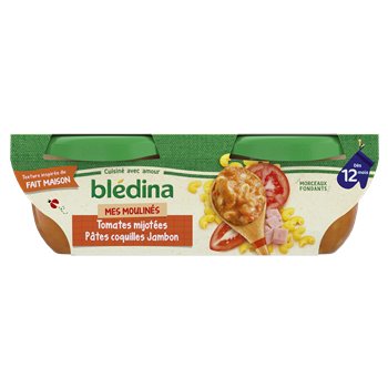Bledina Idees de Maman 12 months Tomato ham pasta - 2x200g