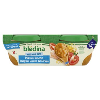 Bledina Idees de Maman tomato boulghour & Salmon from 12 months 2x200g