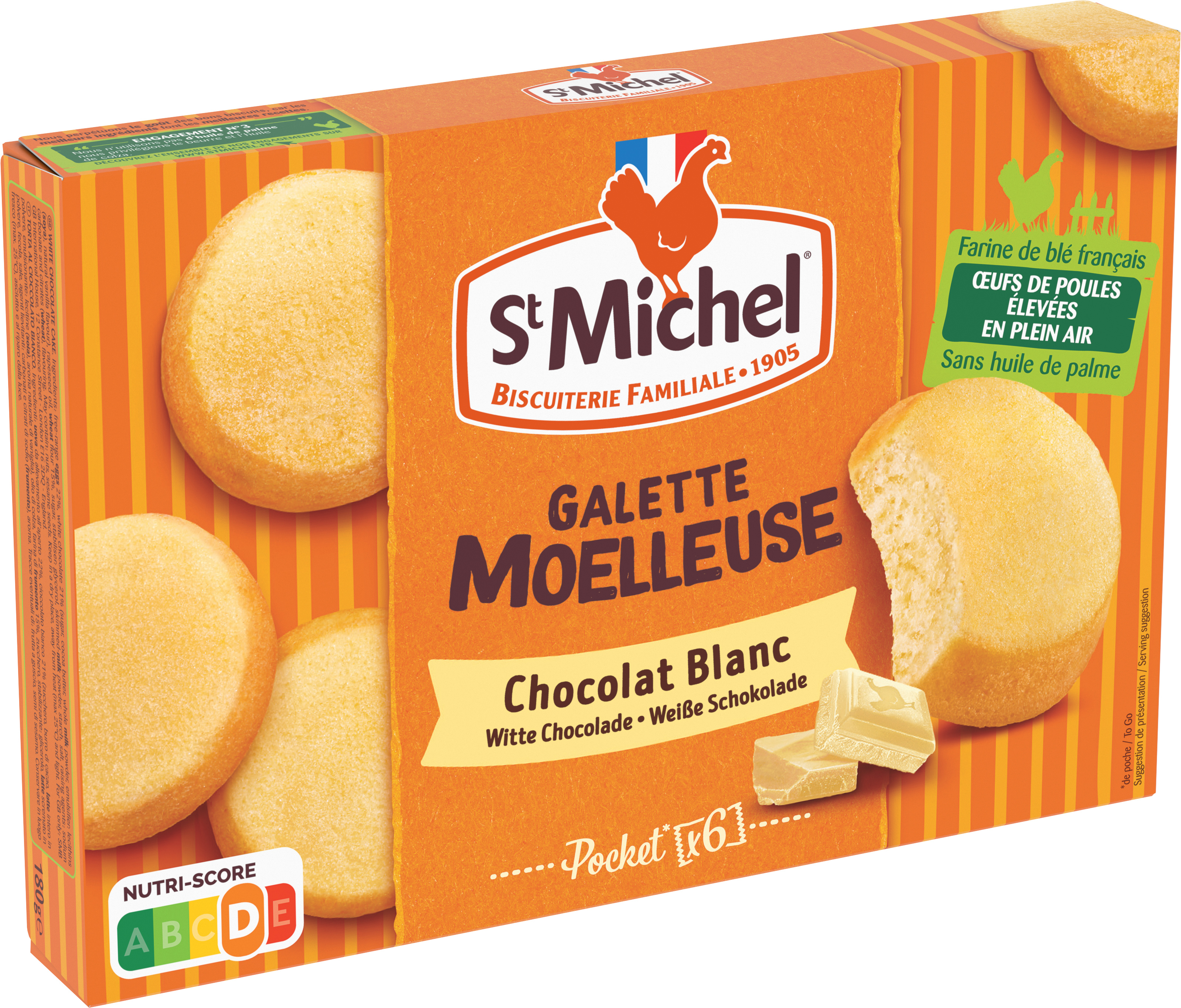 St Michel Galettes with White Chocolate 180g