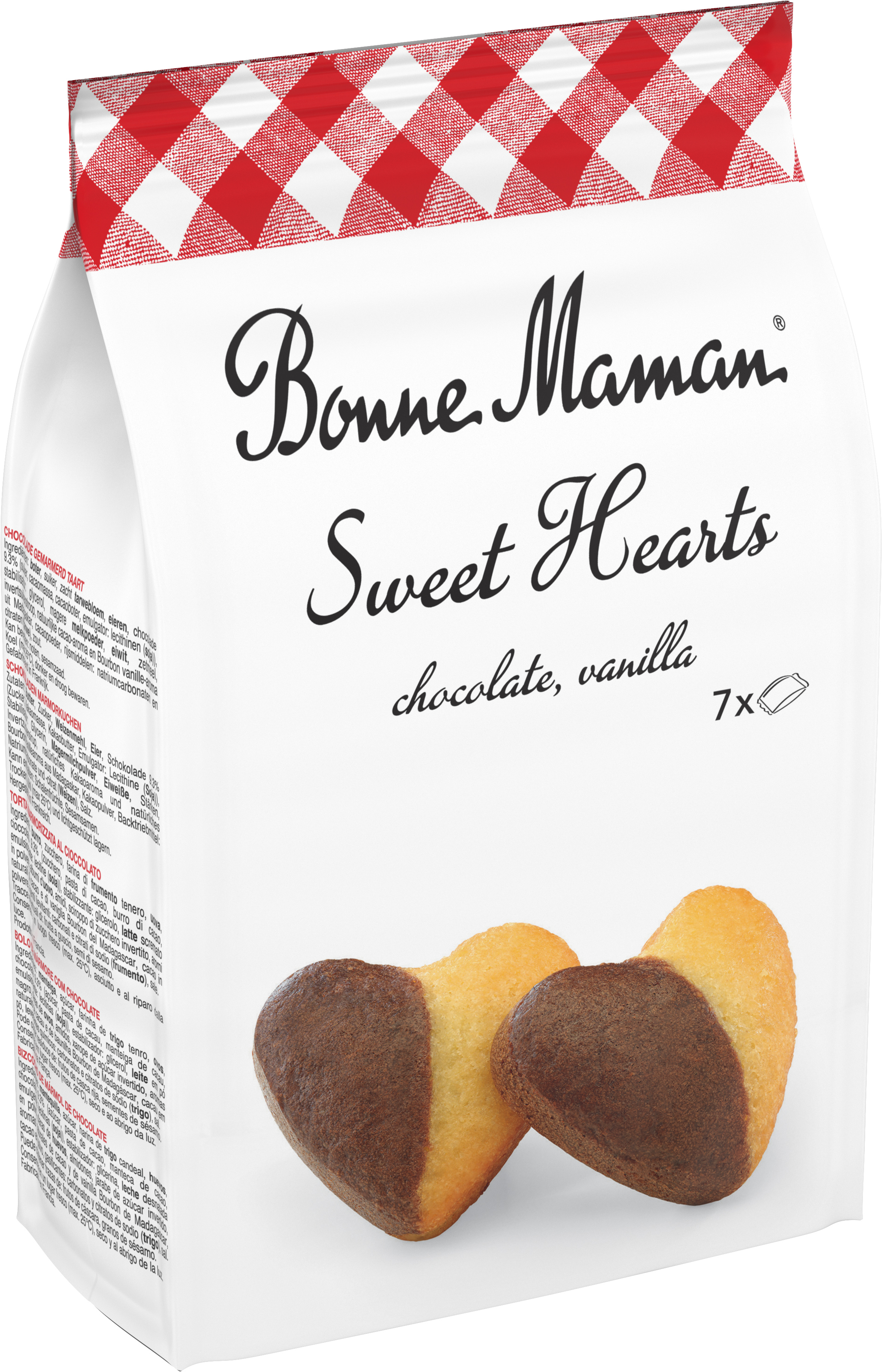 Bonne Maman Sweet Hearts Chocolate Vanille Marble Madeleines 175g