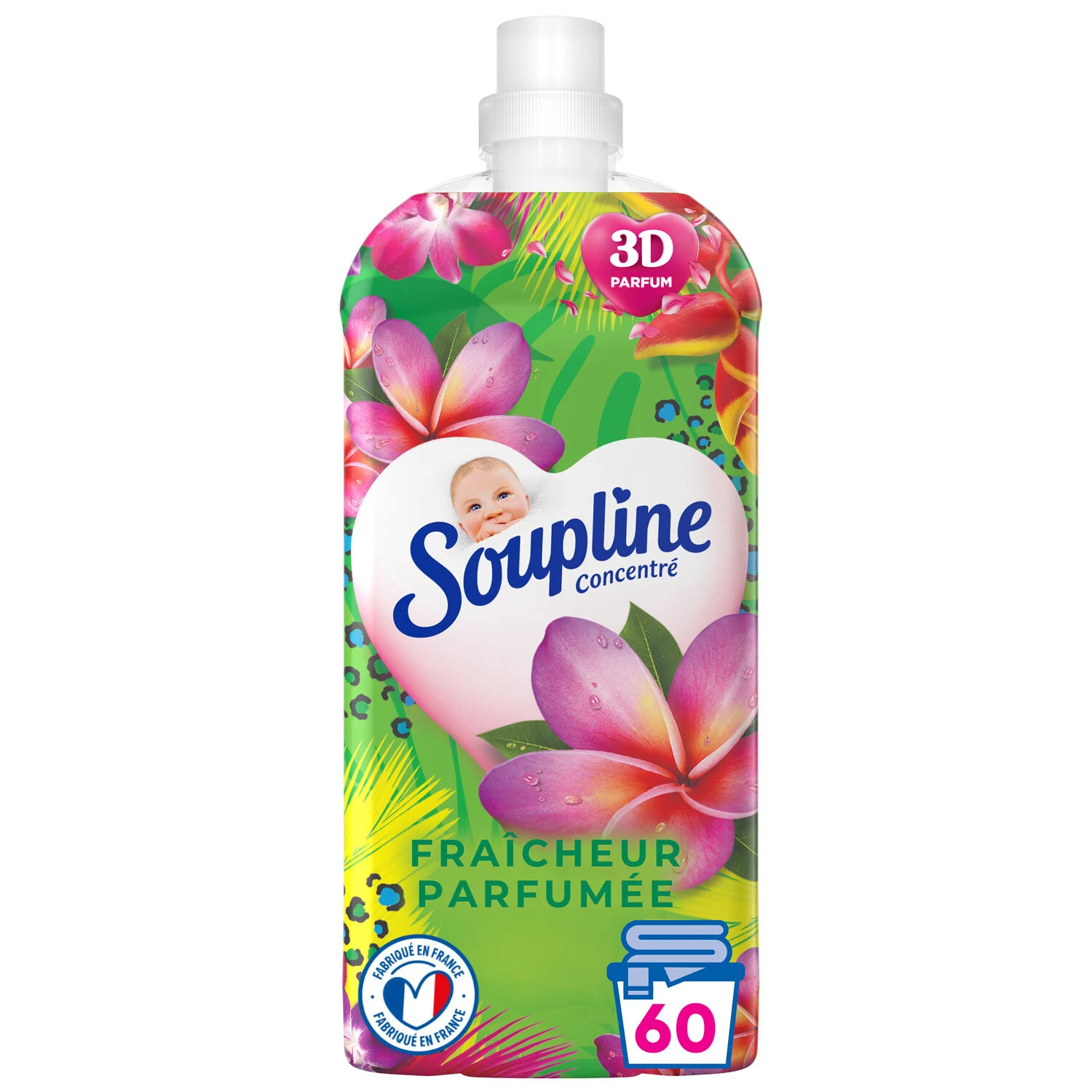 Soupline fabric softener concentrated Paradise Collection 1.28L